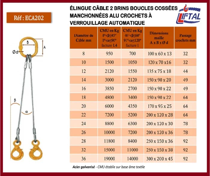 Elingue cable