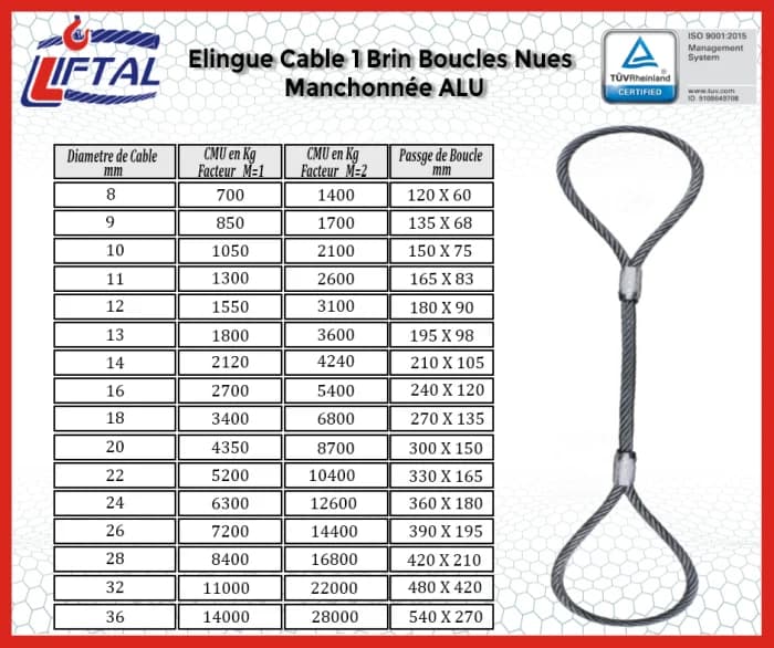Elingue cable
